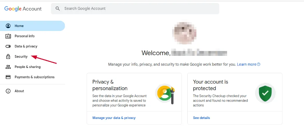 manage google account