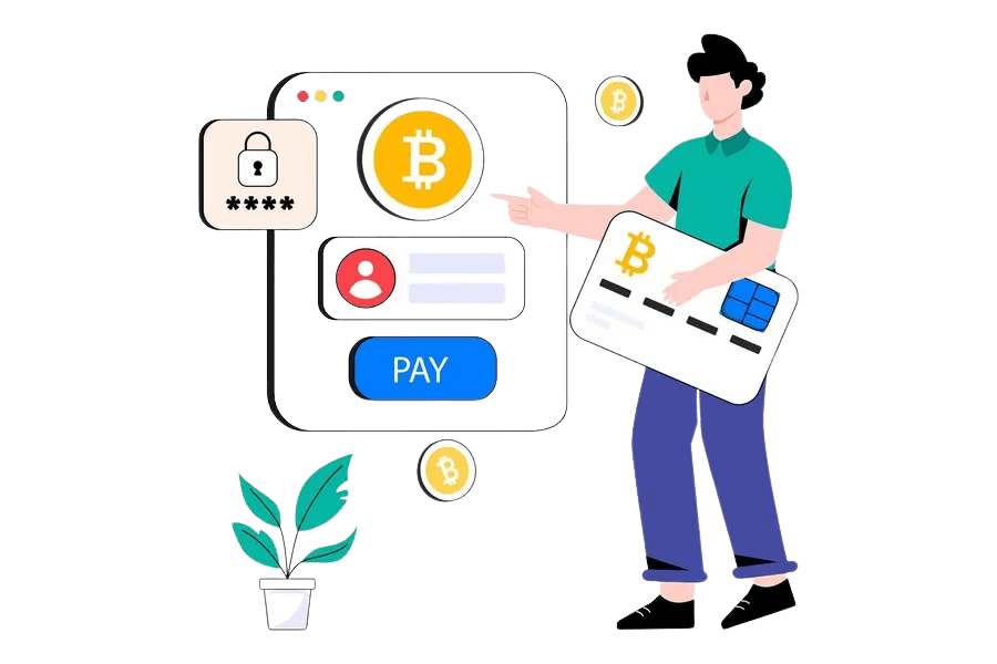 managaring crypto payment illustation