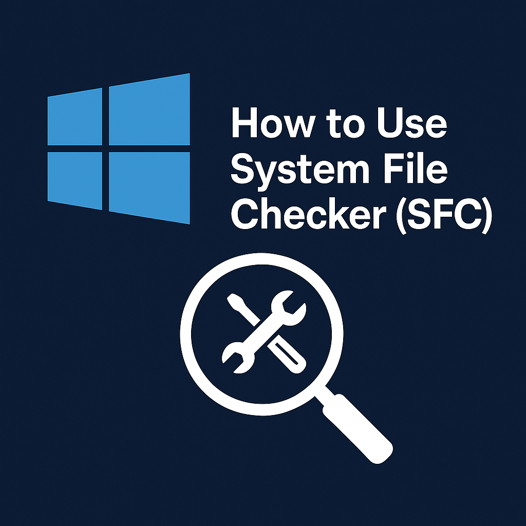 How to use system file checker sfc to fix windows issues