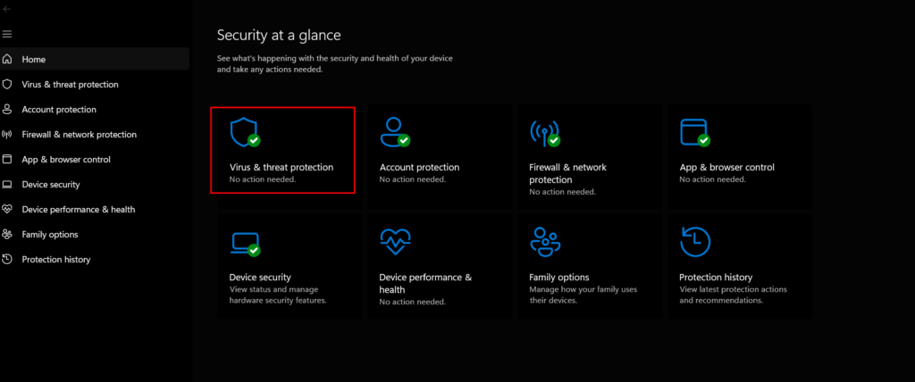 virus threat protection