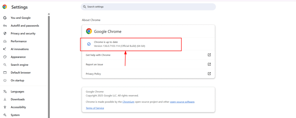 chrome extension update