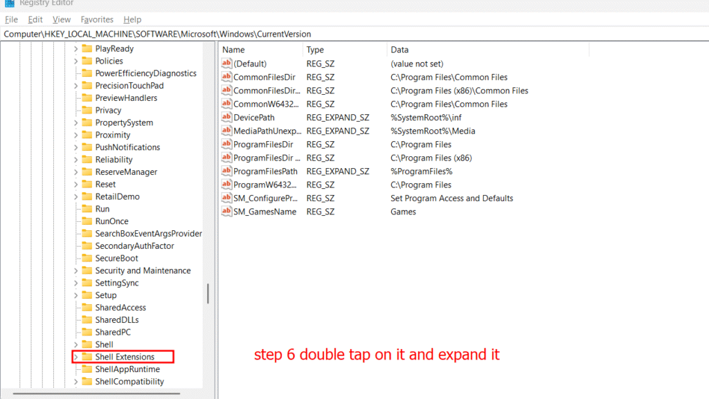 shell extension