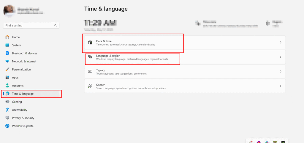 time and alnguage