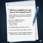 What Is rundll32.exe and How to Fix Related Errors