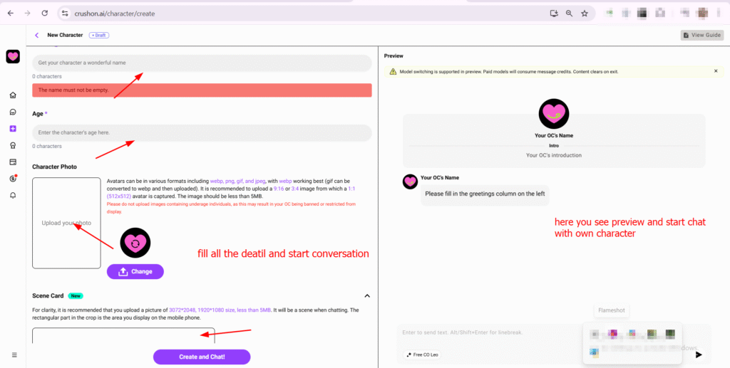 start conversation