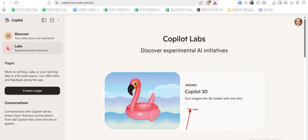 try now copliot 3d