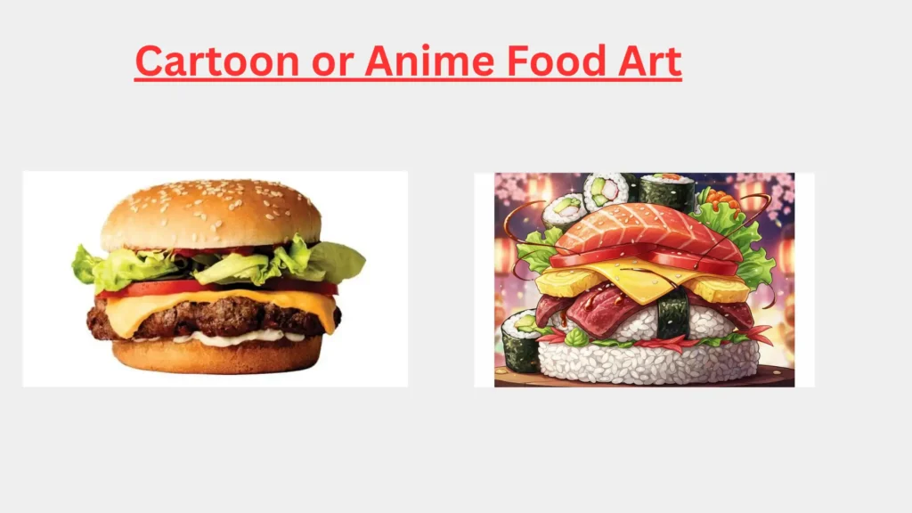 Cartoon or Anime Food Art