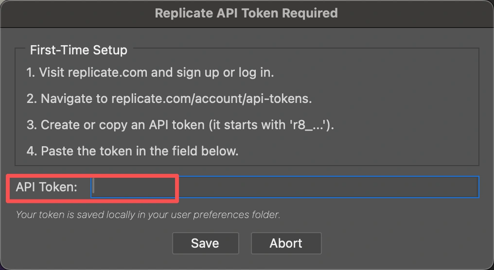 api token